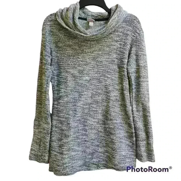 Merona Sweaters - 701. Merona cowl neck long sleeve tunic heather marled gray sweater